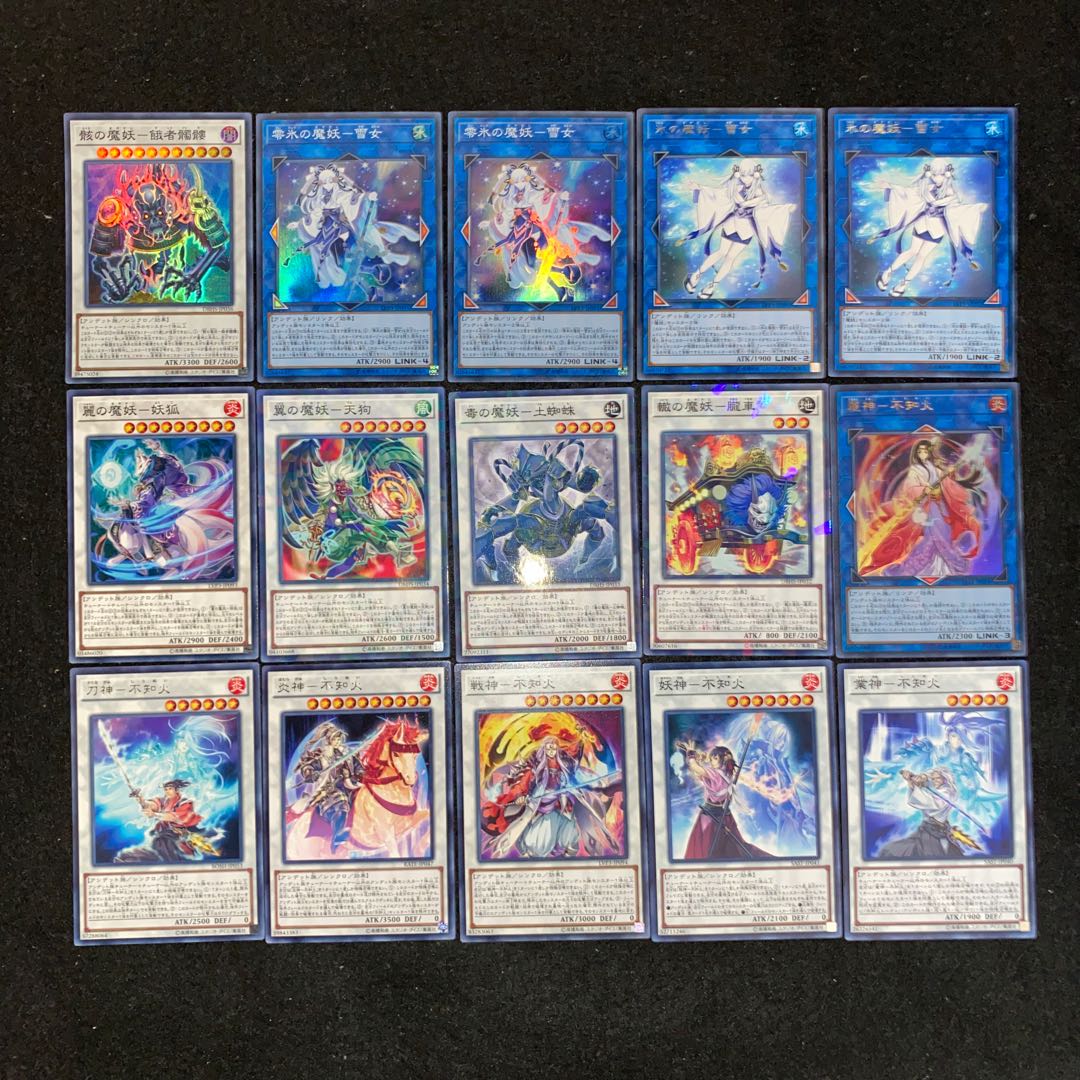 魔妖不知火デッキ　本格構築　遊戯王No.185 雪女　麗神