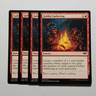 MTG Goblin Gathering English 4-card English edition, final price reduced.