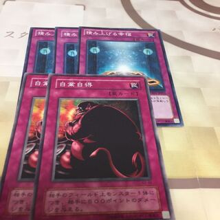 積み上げる幸福3枚+自業自得2枚セット