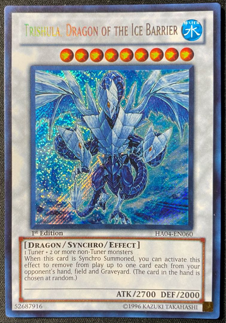 遊戯王 氷結界の龍トリシューラ 英語 1st シークレット