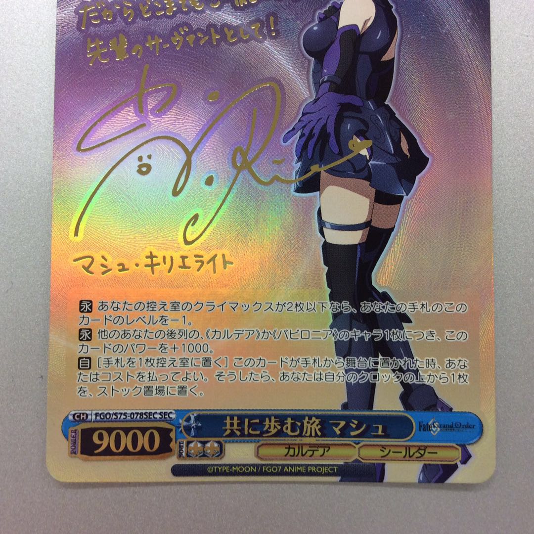 (美品)共に歩む旅 マシュ SEC サイン