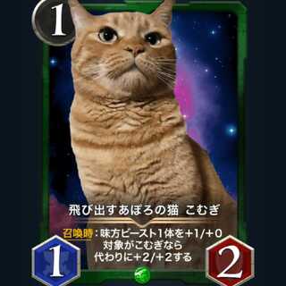 飛び出すあぽろの猫 こむぎ1枚