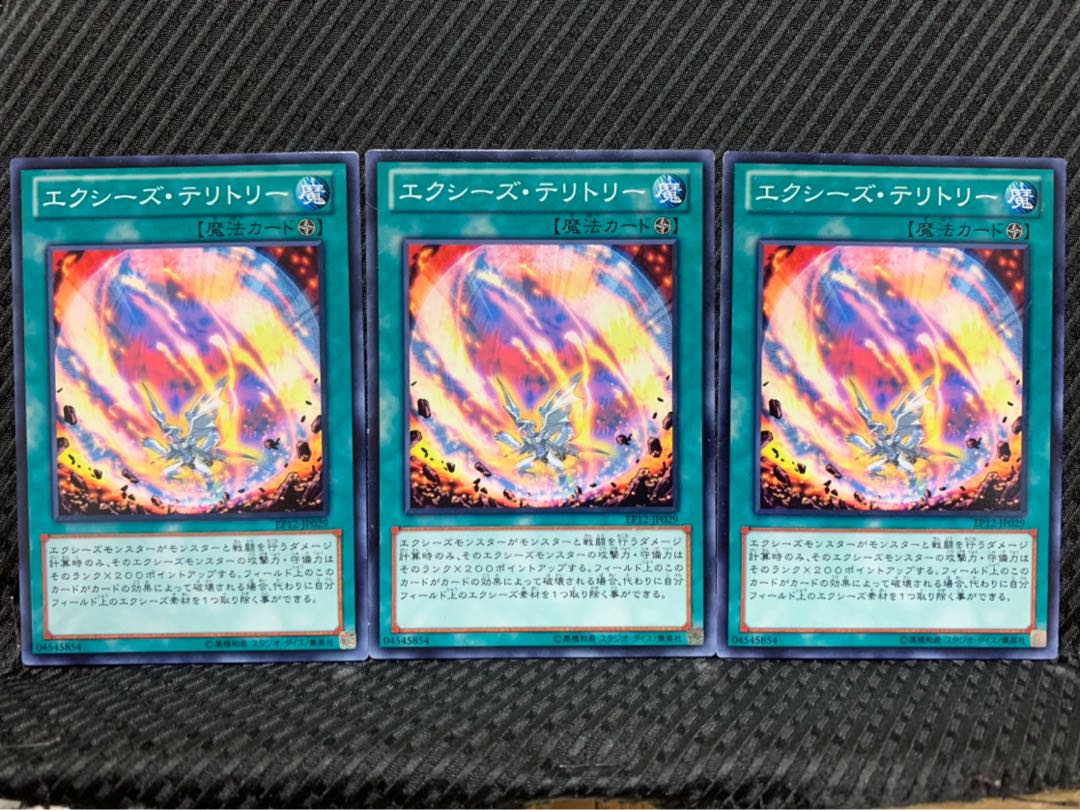 【ぽぽたん】遊戯王 1028 エクシーズ・テリトリー 3枚 ノーマル
