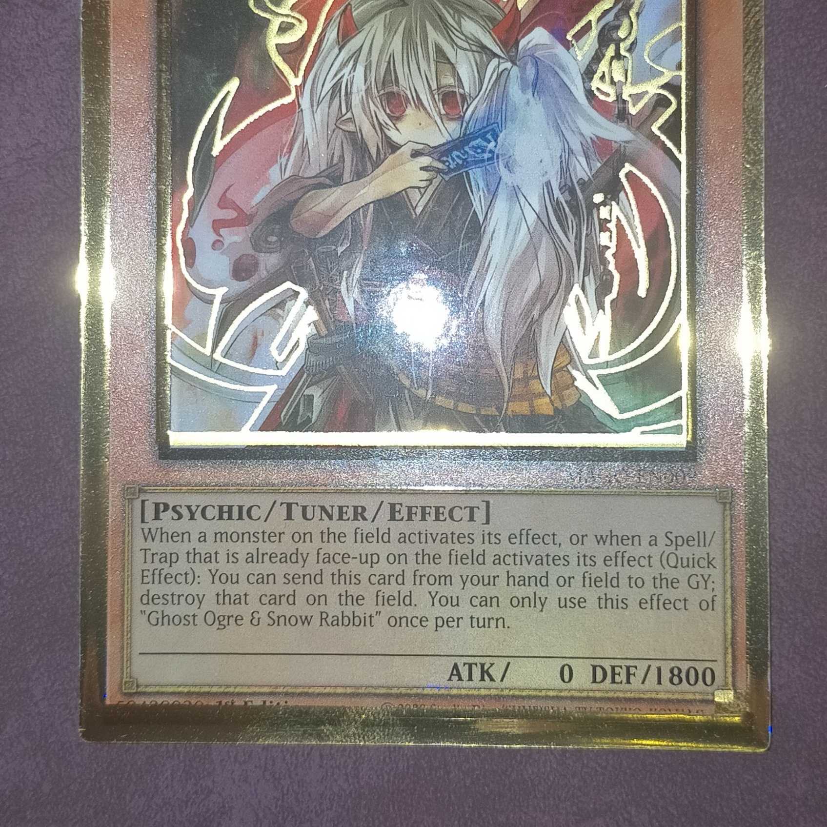 Yu-Gi-Oh! Error Card English Ghost Ogre & Snow Rabbit Foil Error MAGO-EN009