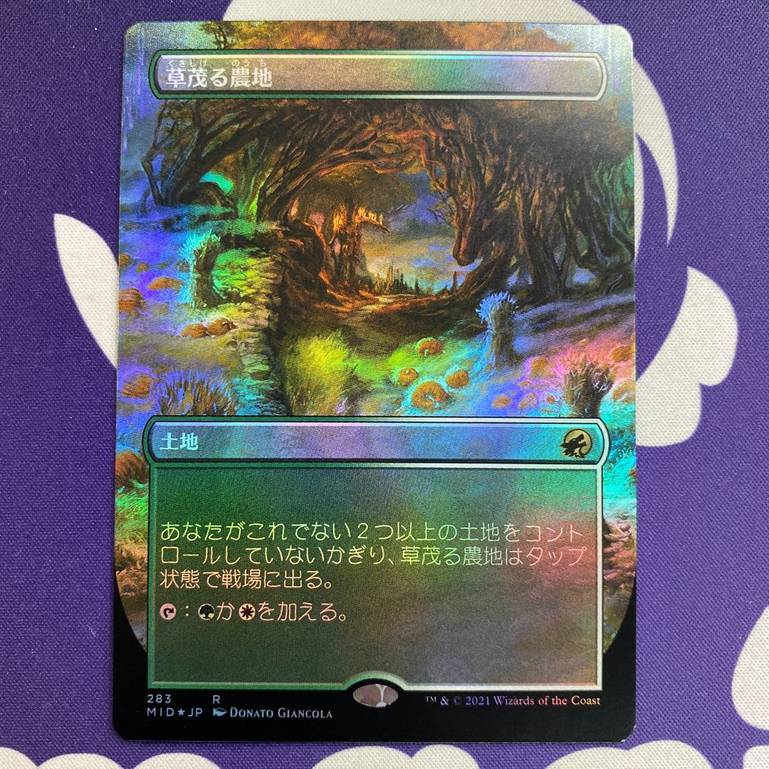 Overgrown Farmland Borderless Foil
