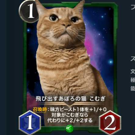 飛び出すあぽろの猫 こむぎ