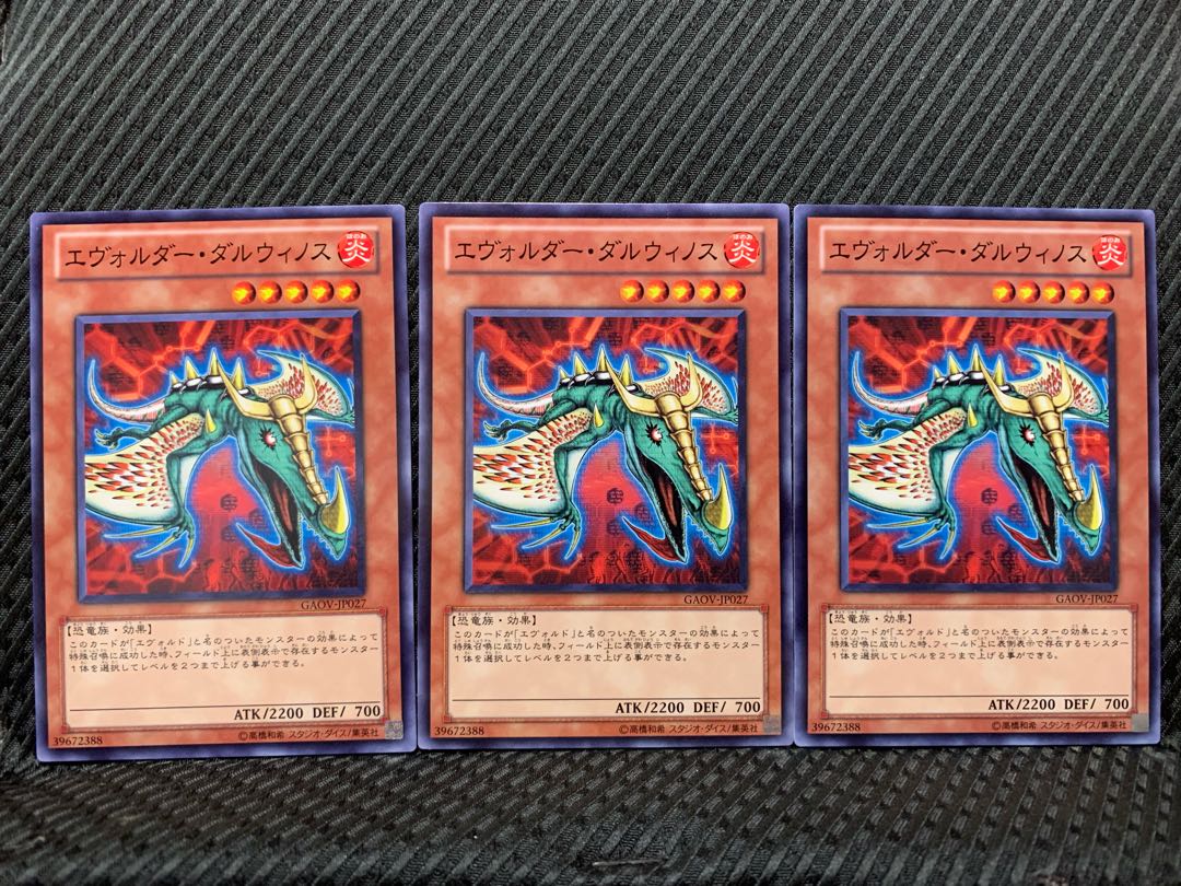 【ぽぽたん】遊戯王 4287 エヴォルダー・ダルウィノス 3枚 ノーマル