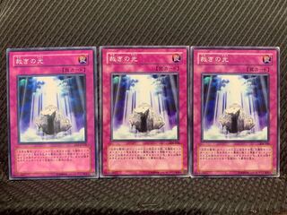 【ぽぽたん】遊戯王 8575 裁きの光 3枚 ノーマル