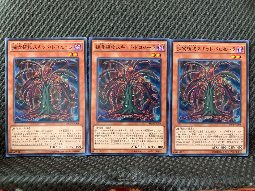 【ぽぽたん】遊戯王 5024 捕食植物スキッド・ドロセーラ 3枚 ノーマル