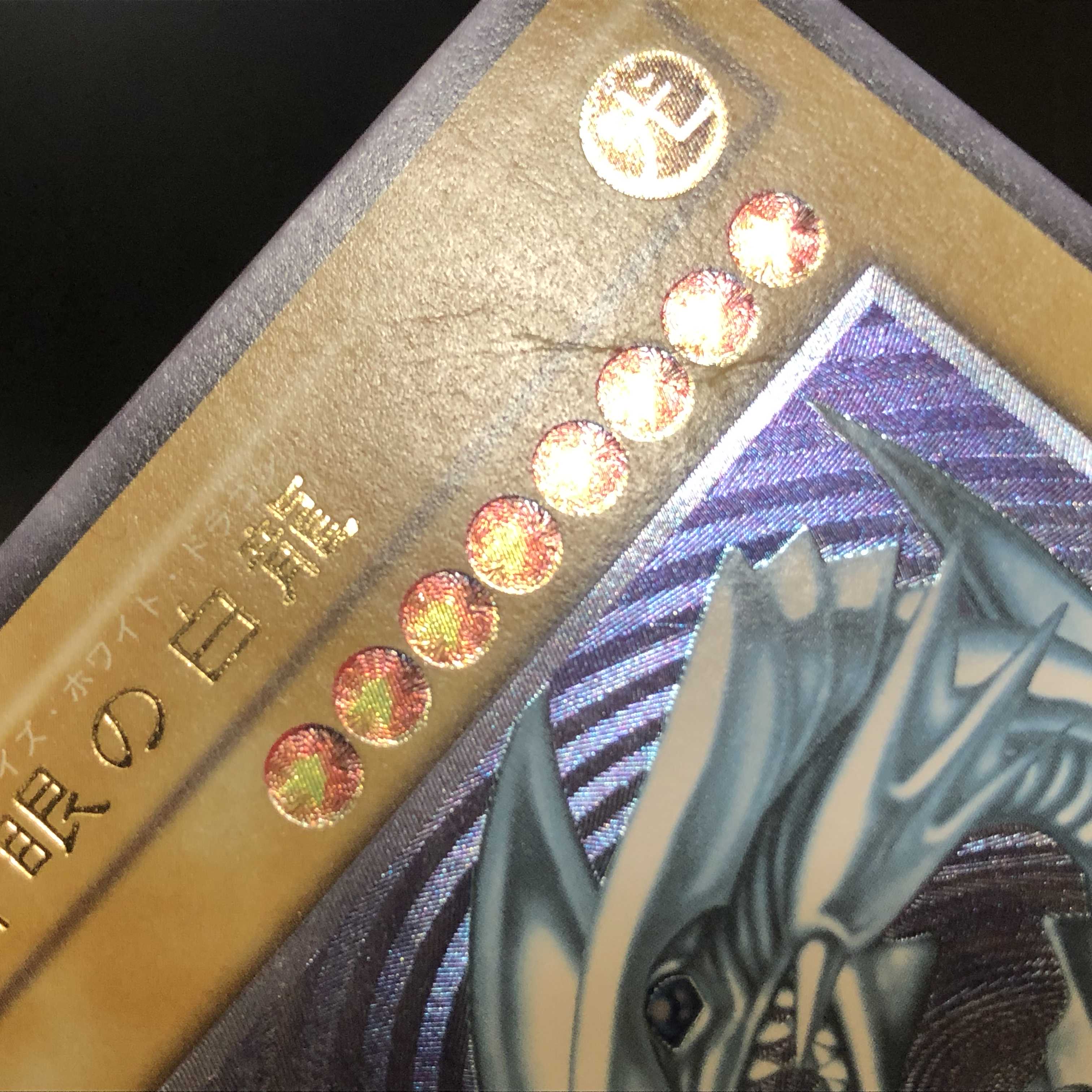 Blue-Eyes White Dragon relief, fine blue gloss