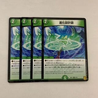 進化設計図　4枚