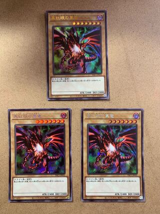 真紅眼の黒竜 シークレットレア　２枚　ウルトラ１枚セット