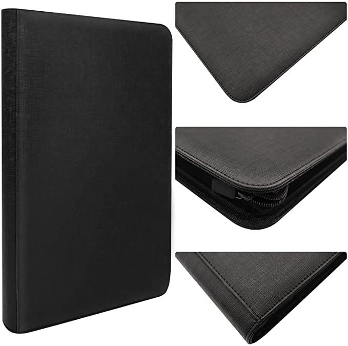 【トレーディングカード高級ファイル】(ブラック) 遊戯王 ポケモンカード…etc