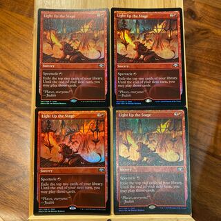 MTG  舞台照らし  プロモ  4枚セット