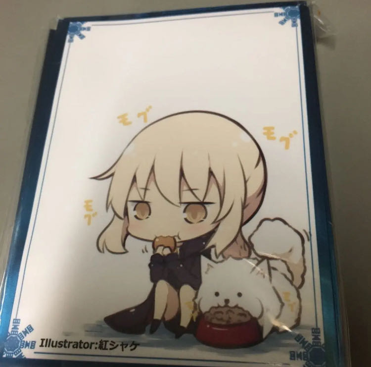 FATE FGO スリーブ　アルトリア  セイバー オルタ SD 紅シャケ