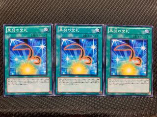 【ぽぽたん】遊戯王 7476 黒羽の宝札 3枚 ノーマル