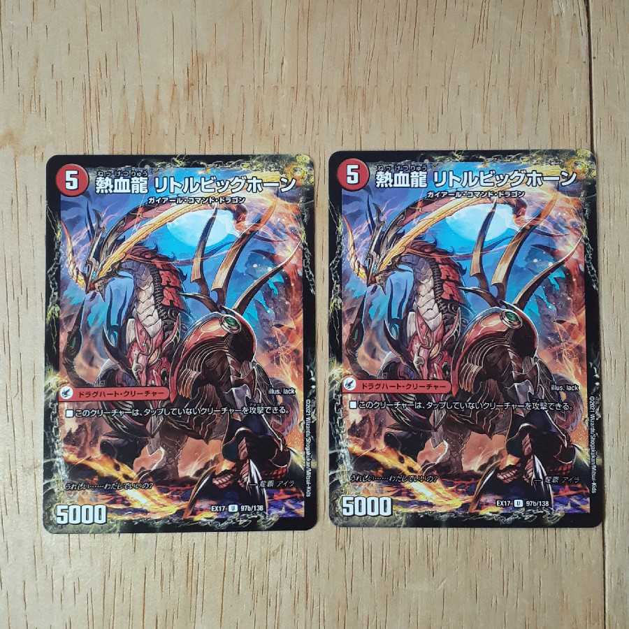 熱血剣 グリージーホーン|熱血龍 リトルビッグホーン 2枚セット