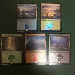 Secret Liar Snow-capped Basic Land Set