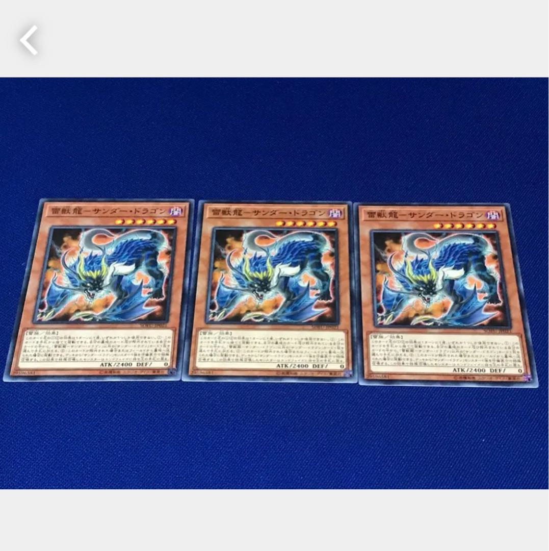 【ぽぽたん】遊戯王 2508 雷獣龍-サンダー・ドラゴン 3枚 ノーマル