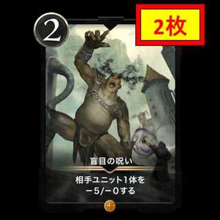 【2枚セット】盲目の呪い