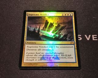 MtG Supreme Verdict English foil foil promo 1 copy