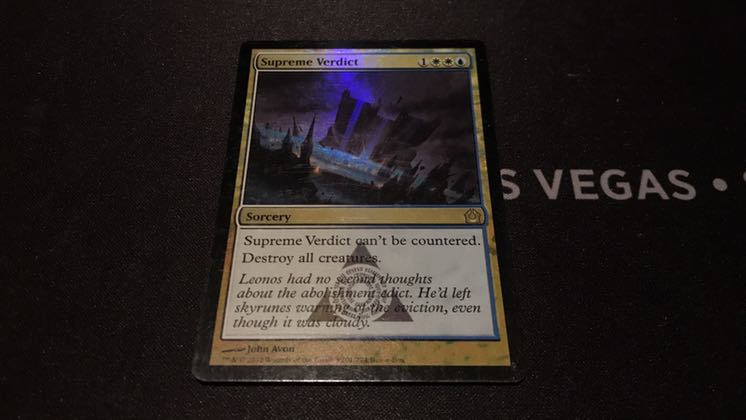 MtG Supreme Verdict English foil foil promo 1 copy