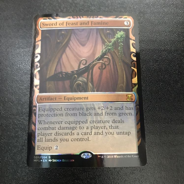 GW特価!MTG 饗宴と飢餓の剣 部分光沢foil-