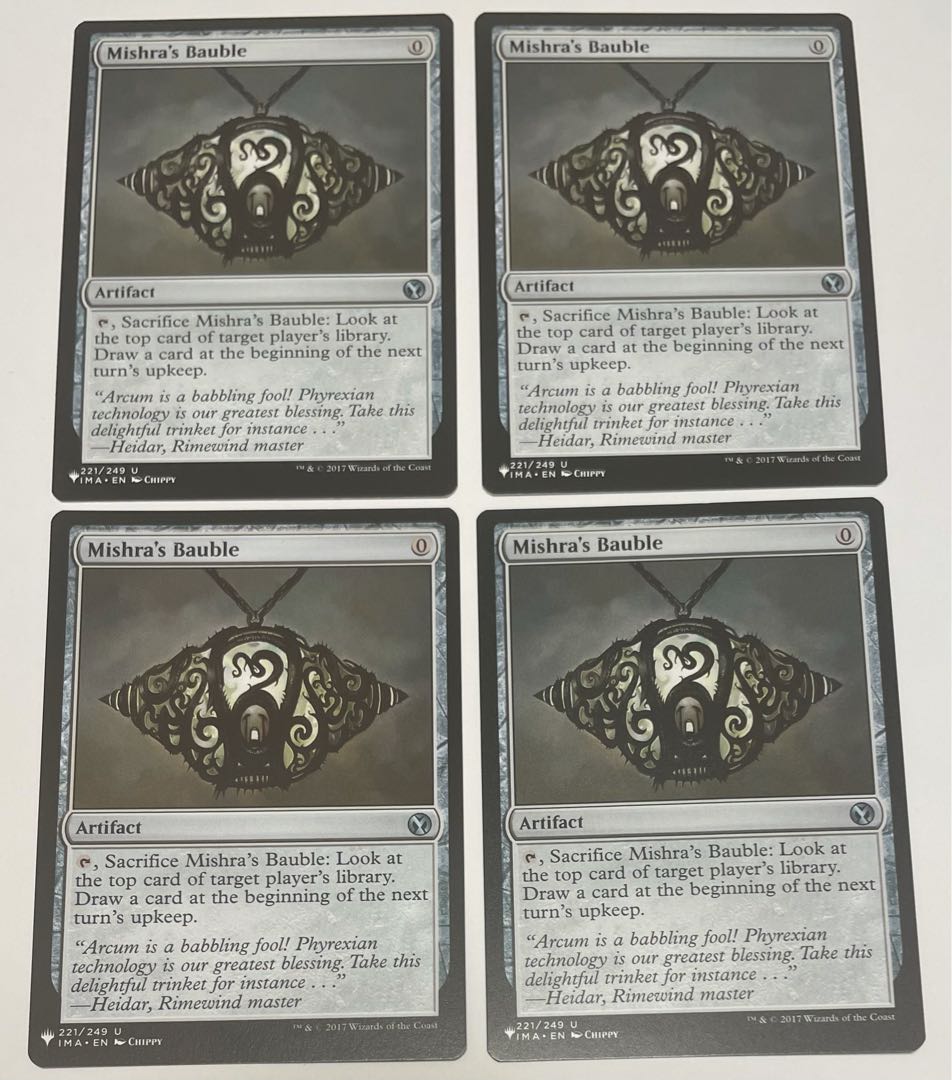 ミシュラのガラクタ/Mishra's Bauble 4枚セット