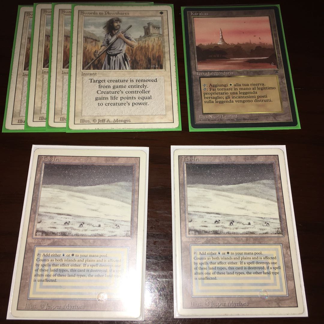 Tundra2枚+カラカス+3ED剣を鍬に4枚の白セット