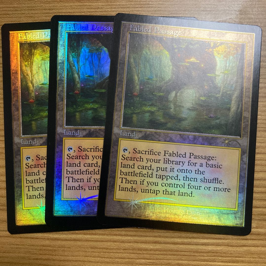 寓話の小道　foil 旧枠　3枚