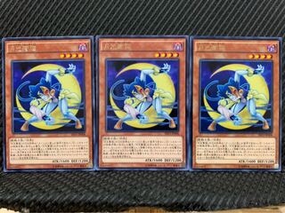 【ぽぽたん】遊戯王 8054 月光蒼猫 3枚 レア