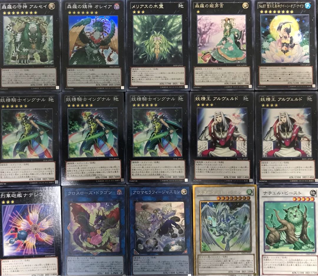 遊戯王 森羅 デッキ 40枚+EX15枚