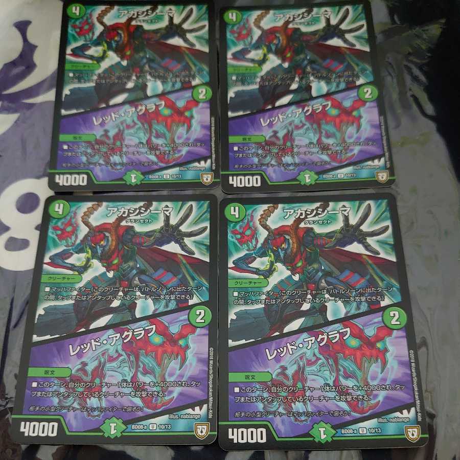 アカシシーマ|レッド・アグラフ U 4枚セット