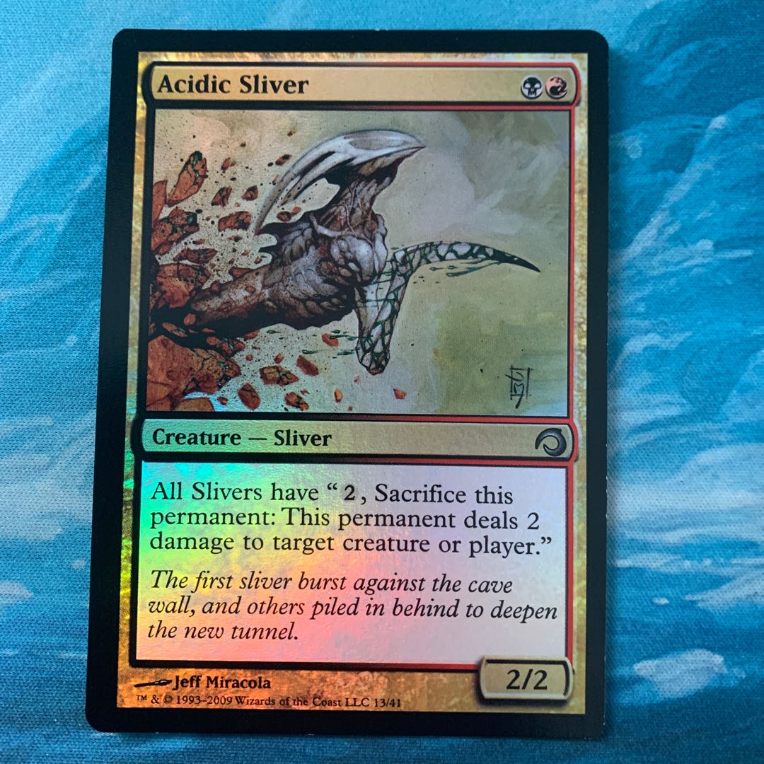 MTG foil Acidic Sliver