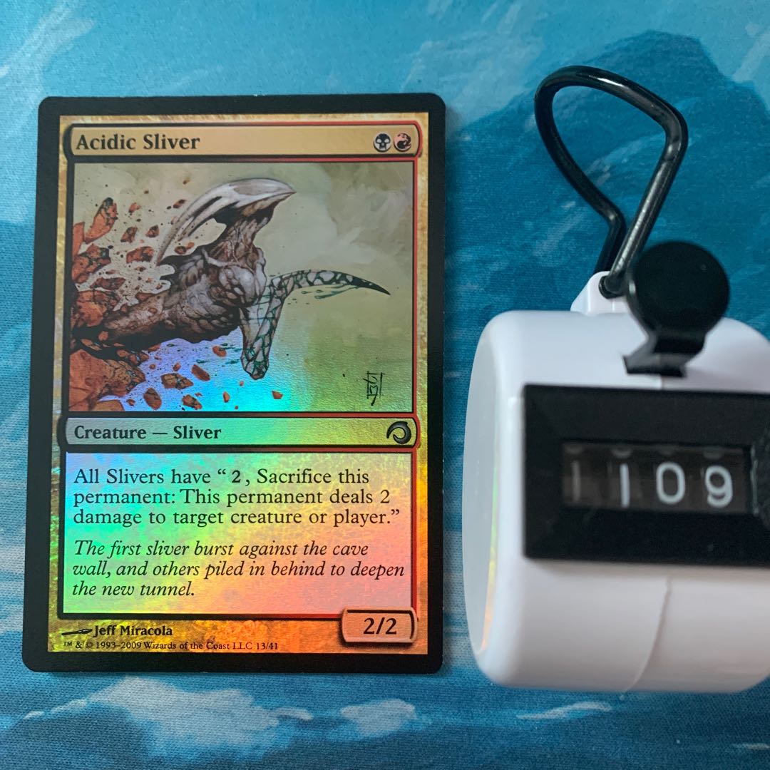 MTG foil Acidic Sliver