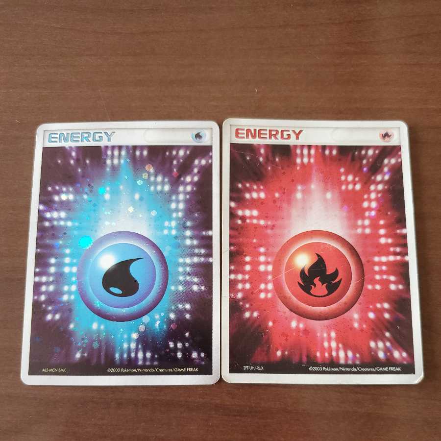 基本エネルギー炎、水(アクマグ柄)