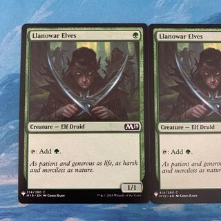 MTG 2枚 ラノワールのエルフ