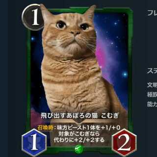 飛び出すあぽろの猫 こむぎ 2枚セット