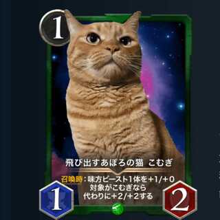 飛び出すあぽろの猫 こむぎ