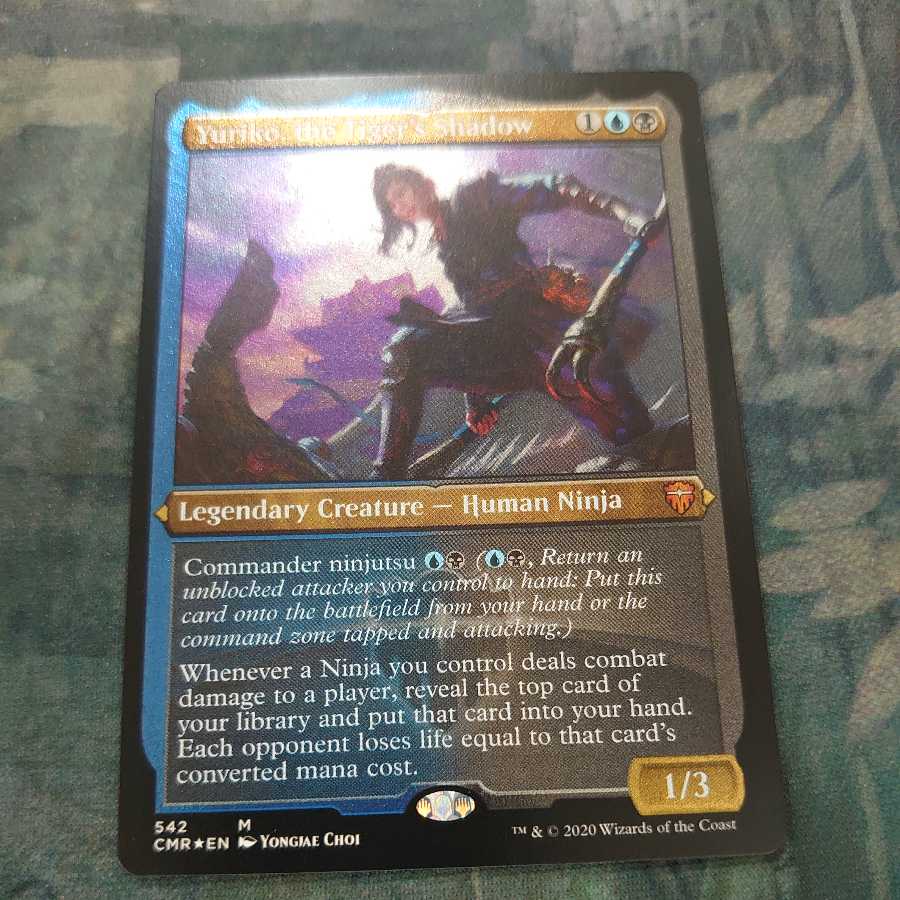 虎の影、百合子 エッチング Foil 英語版