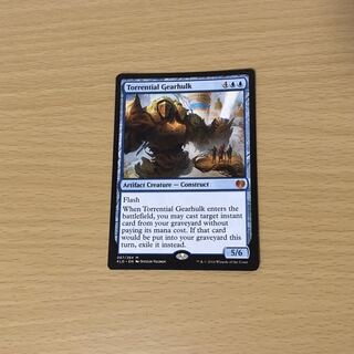 【Foil】奔流の機械巨人 英語 (BA) 奔流の機械巨人/Torrential Gearhulk《日本語》【CMM】