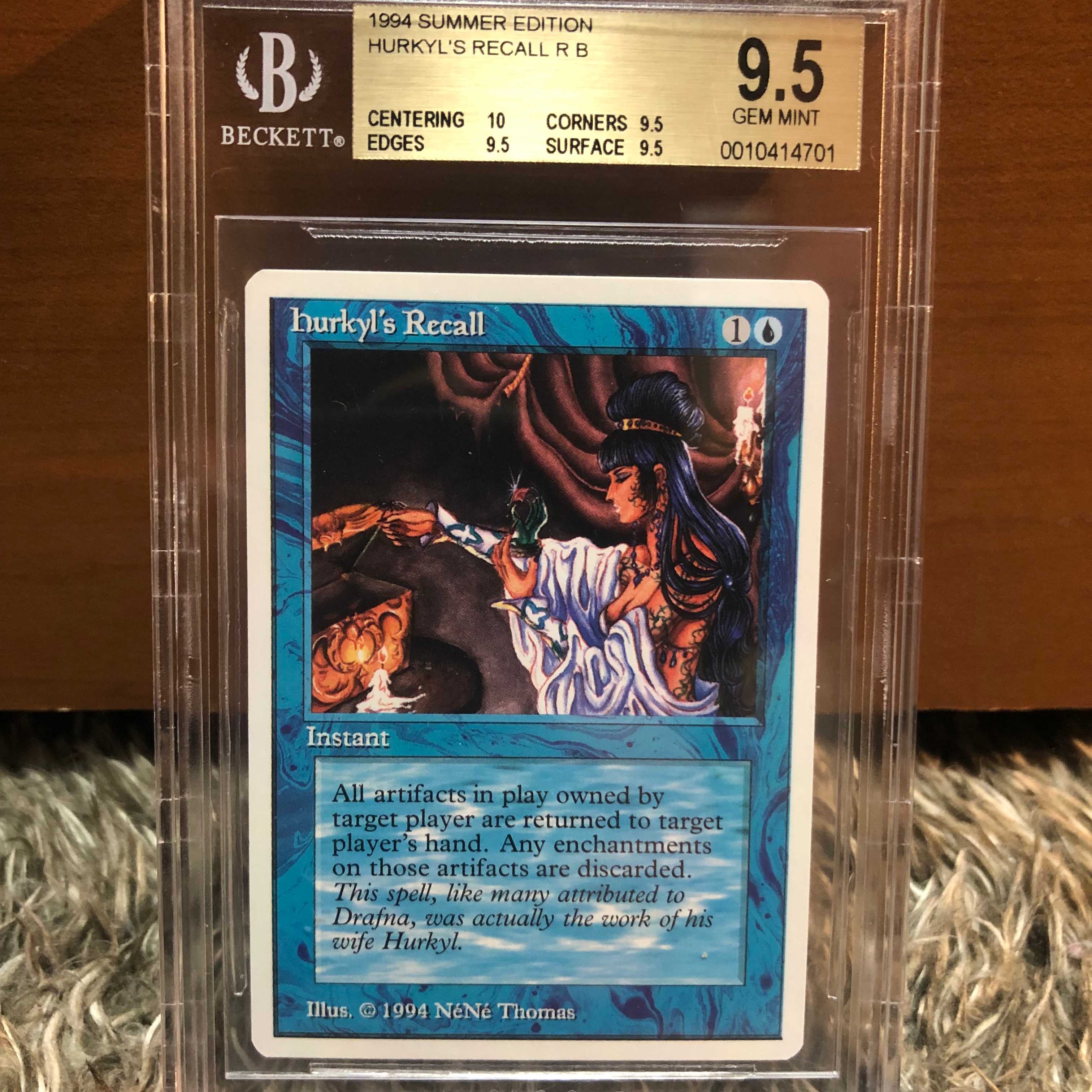 Final Price Drop Summer HURKYL'S RECALL BGS 9.5