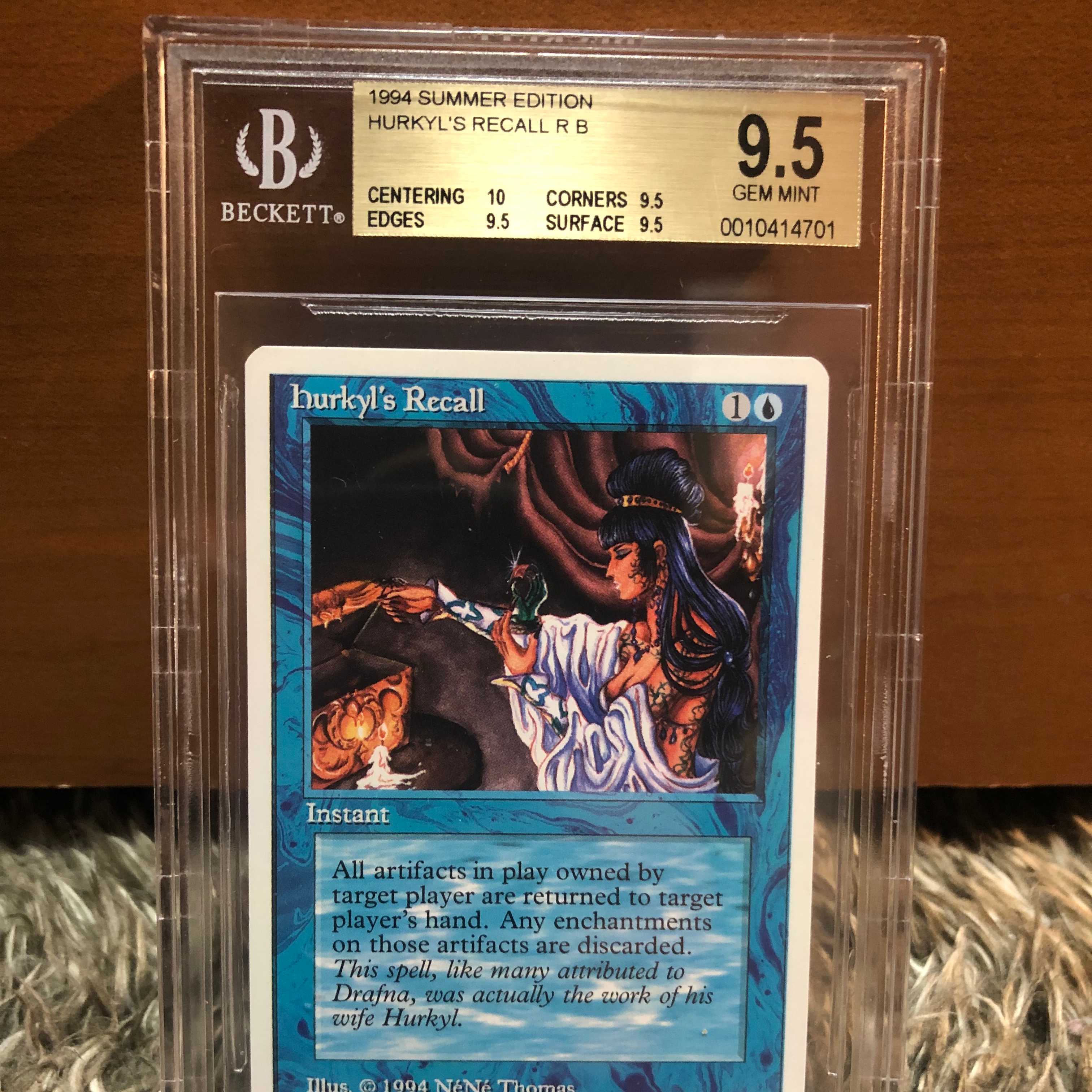 Final Price Drop Summer HURKYL'S RECALL BGS 9.5