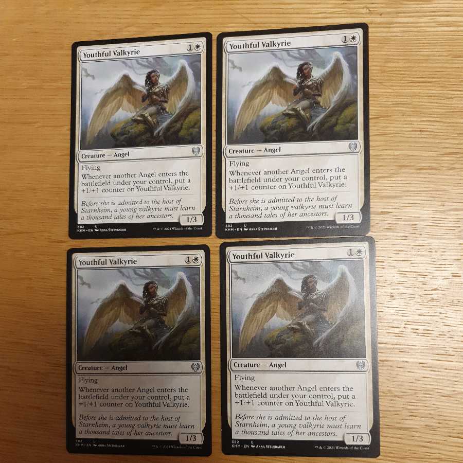 youthful valkyrie Youthful Valkyrie 4 cards Kaldheim MTG
