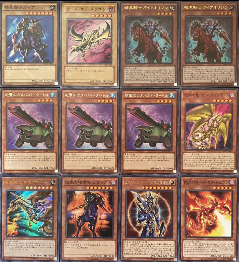 遊戯王 本格構築 暗黒騎士ガイアデッキ メイン+EX