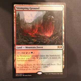 MTG　英語　踏み鳴らされる地　4枚セット Foil】《踏み鳴らされる地/Stomping Ground》[RNA] 土地R | 日本