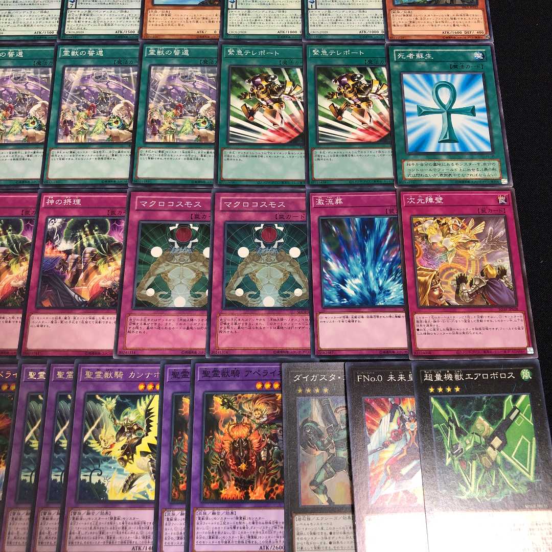 遊戯王【本格構築】聖霊獣デッキ 40枚+EX15枚