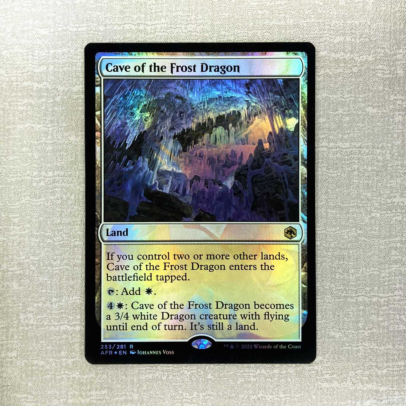 Cave of the Frost Dragon Rare 253/281 Forgotten Realm Exploration Amper Sandshrew Promo (English)