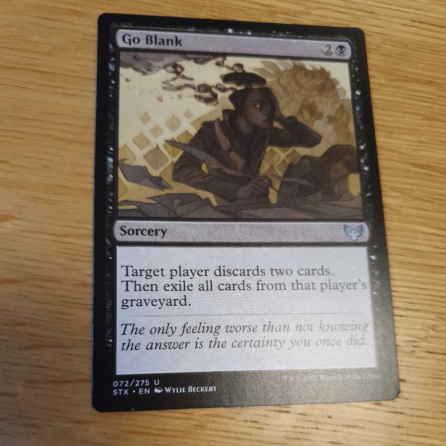 真っ白/Go Blank　4枚　マジック・ザ・ギャザリング