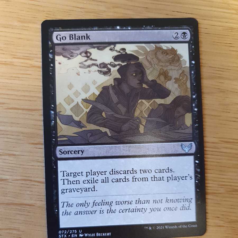 真っ白/Go Blank　4枚　マジック・ザ・ギャザリング